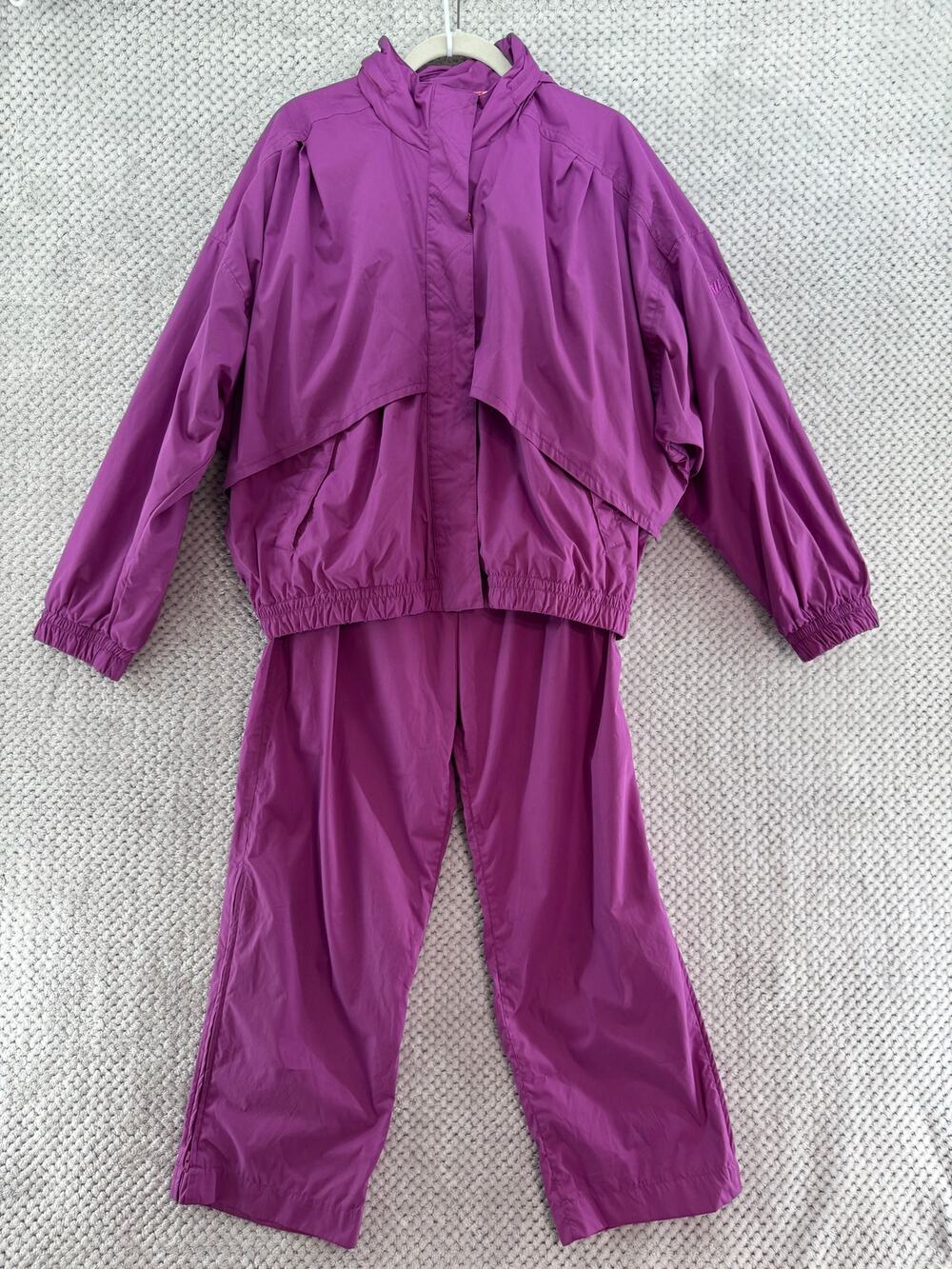 Vintage Tail Tracksuit Womens L Purple 80's Vented Zip Jacket Climaguard